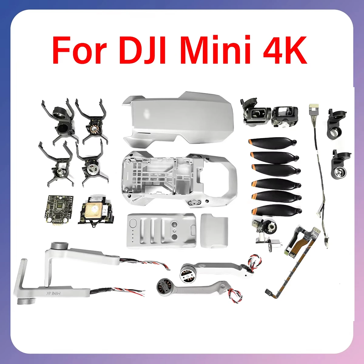 

Оригинальный корпус дрона mini4k, сковорода, наклонный кронштейн, мотор-яхтовый двигатель, GPS, передние и задние левые и правые кабели, аксессуары для обслуживания поворота