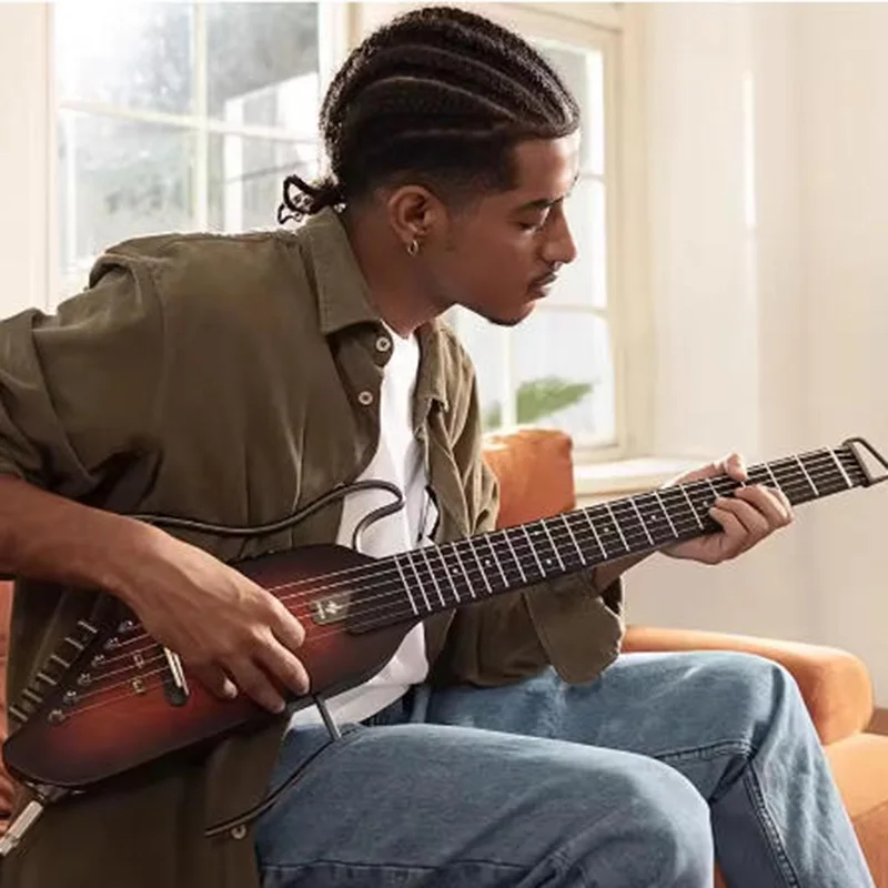 

Беговая гитара для начинающих, складная народная гитара, портативная съемная 6-струнная дорожная гитара, профессиональные гитары для тренировок для взрослых