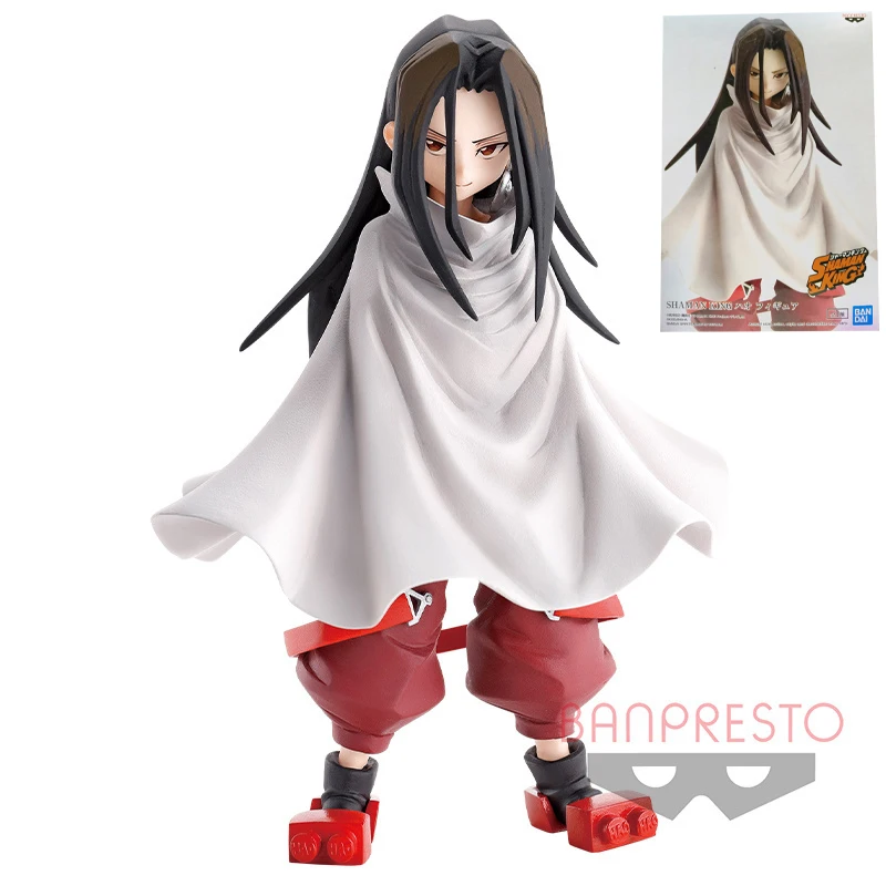 Genuine Official Original Banpresto Shaman King Asakura Hao Anime Genuine Collectible Boxed Model Decoration Dolls Toy