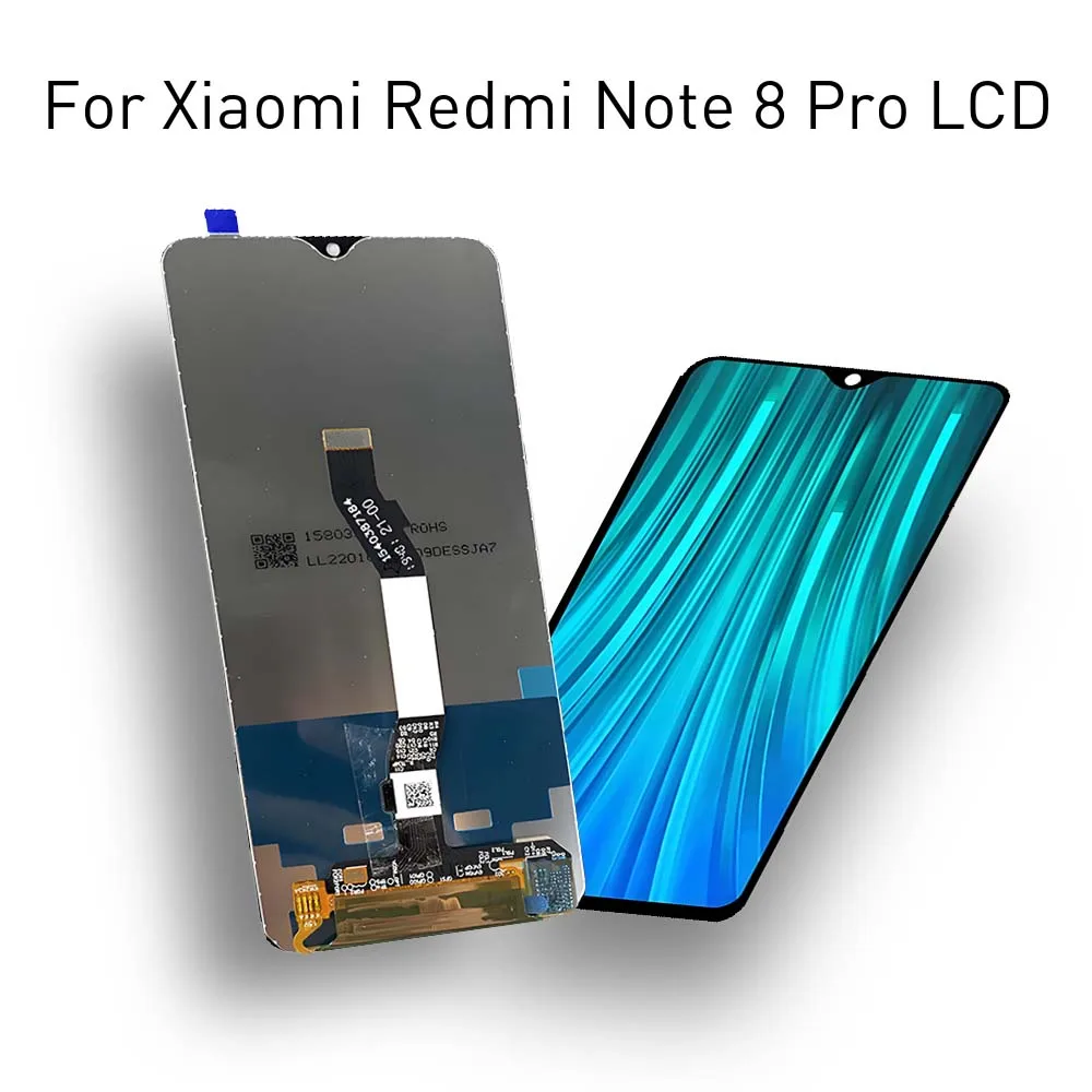 6.53'' LCD Display Touch Screen Digitizer For Xiaomi REDMI NOTE 8 PRO Repair Compatible with note 8 pro M1906G7G Assembly Parts