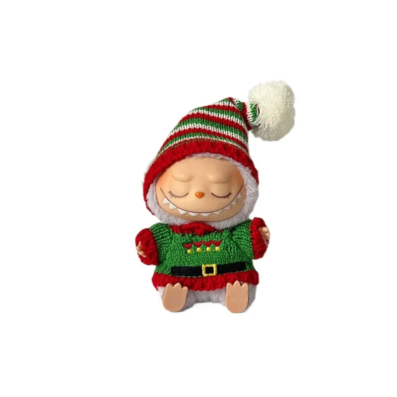 

1st-3rd Gen Labubu 1st-3rd Gen Labubu Clothes Labubu Doll Clothes Christmas Hat Sweater Scarf Set Labubu Accessories