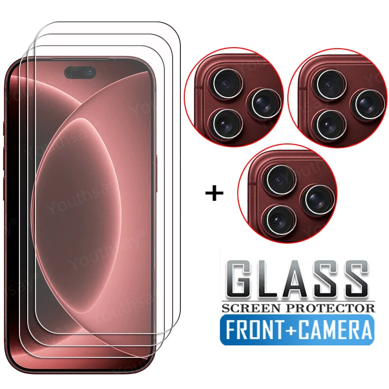 Für iPhone 18 Pro Panzerglas iPhone 18 17 16 Pro Max Displayschutzfolie HD Schutzfolie für Handykameraobjektiv iPhone 18 Pro Max