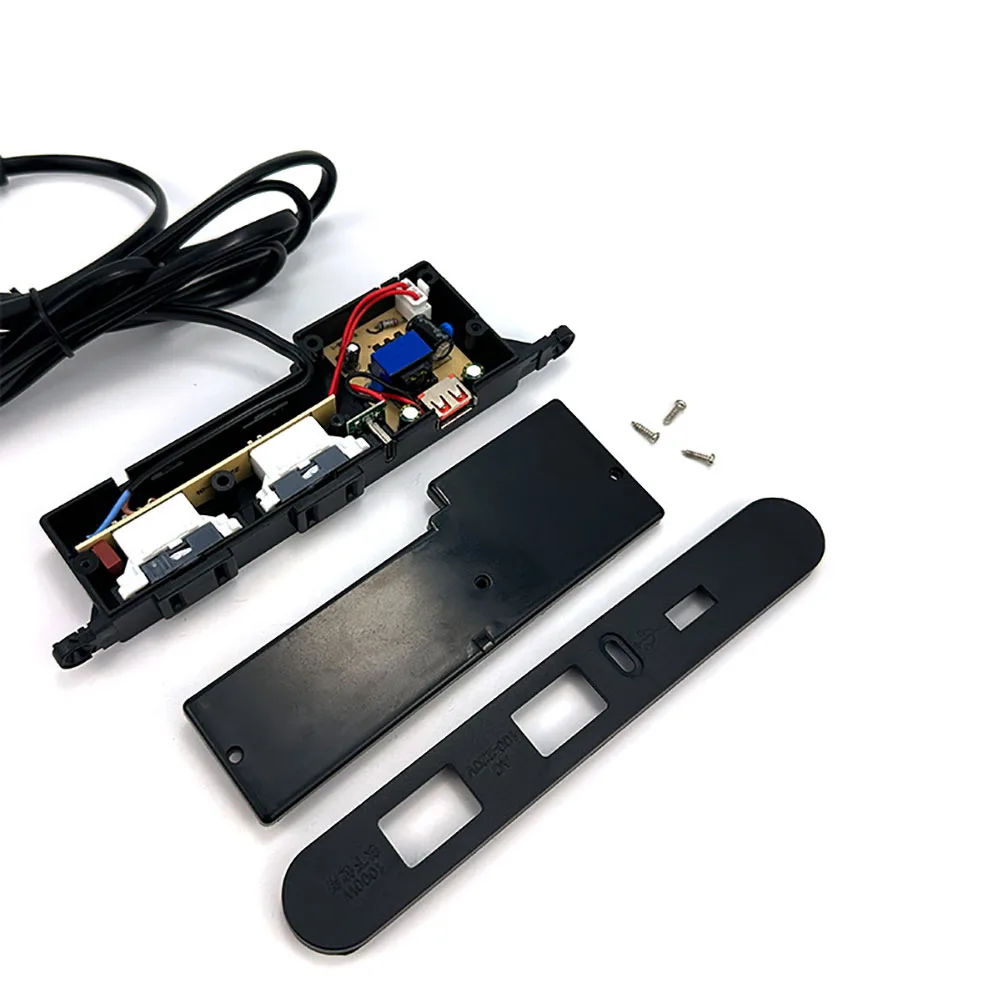 100-220V US Plug Power Strip with 2 AC Outlets 1USB Port 1Type C Multi Socket Wall Socket Universal Network Filter Fast Chargin