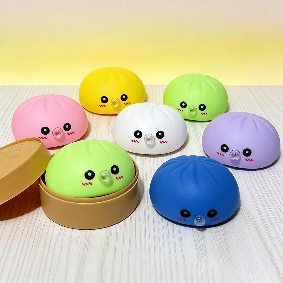 Bubble Dumpling Squishy face simulation steaming basket big baozi kneading cute slow rebound food toy malt sugar baozi kneading