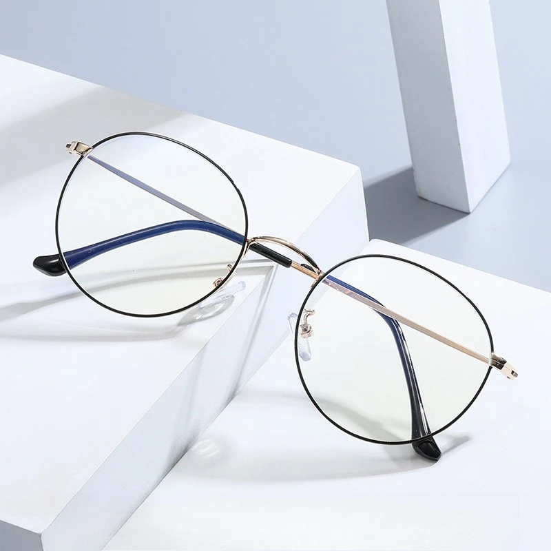 Retro Round Frame Anti-blue Radiation Glasses Ultralight Men Women Blue Light Blocking Eyewear Computer Reading Goggles Hot Sale