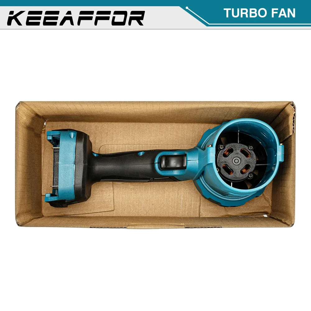 KeeAffor Brushless 2000W Electric Turbo Blowers Jet Fan 200M/S Violent Car Dryer Dust Blowing Power Tool for Makita 18V Battery