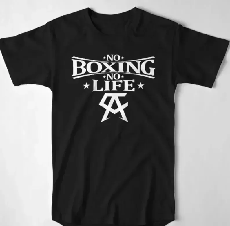 Cotton O-Neck Short Sleeve Men's T Shirt Canelo No Boxing No Life Kickboxing Inspired Muay Thai Boxing T-Shirt 2024 funny cotton