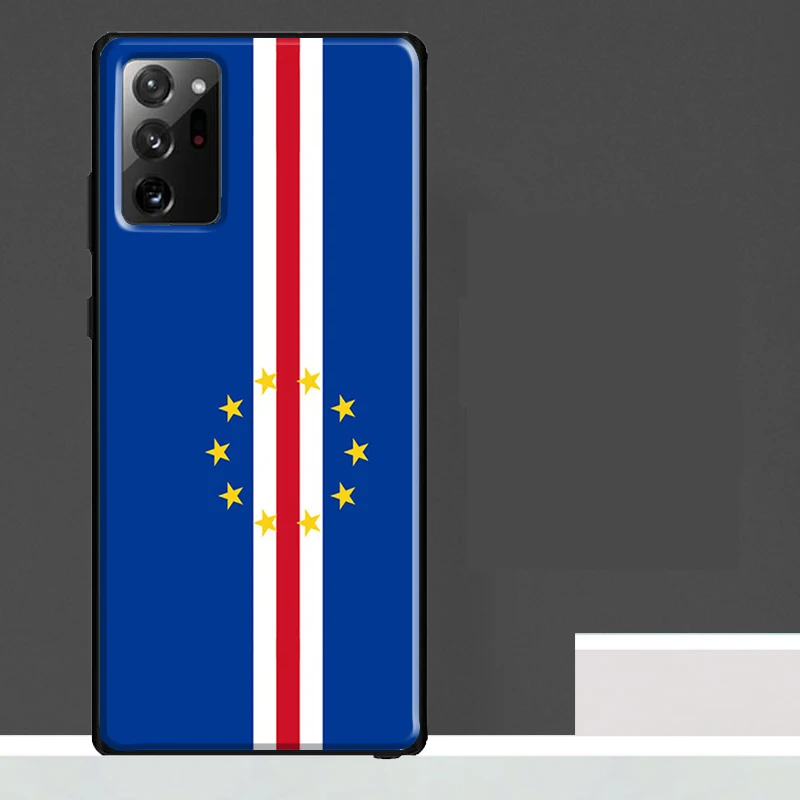 كيب فيردي العلم معطف الأسلحة الحال بالنسبة لسامسونج غالاكسي S24 الترا S23 S22 S21 S25 الترا S9 S10 S20 زائد S25 FE غطاء الهاتف #5