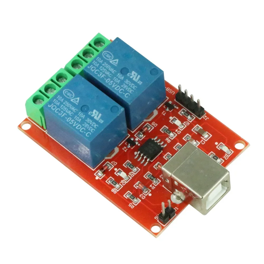 5V 2 Channel USB Relay Module Programmable Computer Control Relay Switch