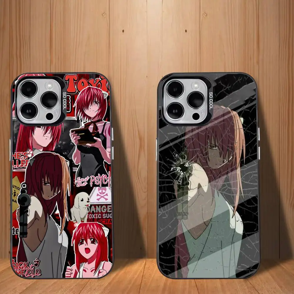 

E-Elfen L-Lied Phone Case For iPhone 17,16,15,14,13,12,11,Mini,Pro,SE,MAX White Matte Shockproof Cover