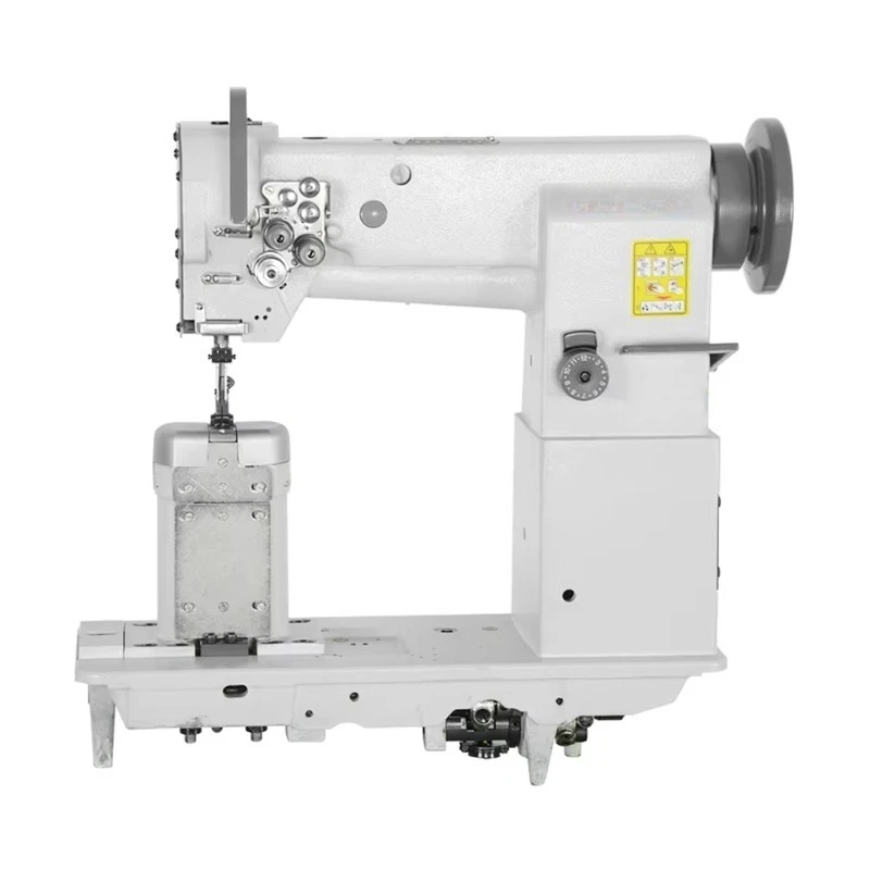 

Heavy Duty Double Needle Post Bed Compound Feed Lockstitch Sewing Machine for Thick Materials
