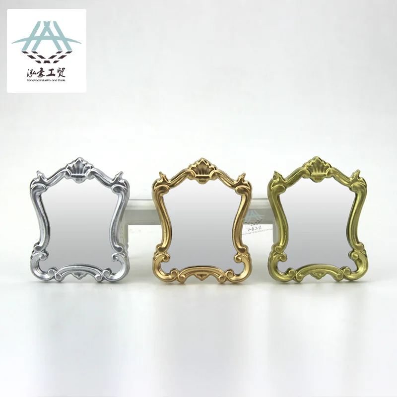 Mini miroir de maquillage 1:12, scène de chambre à coucher, accessoires de maison de poupée, accessoires de photographie, décoration créative, modèle de jouets alimentaires miniatures