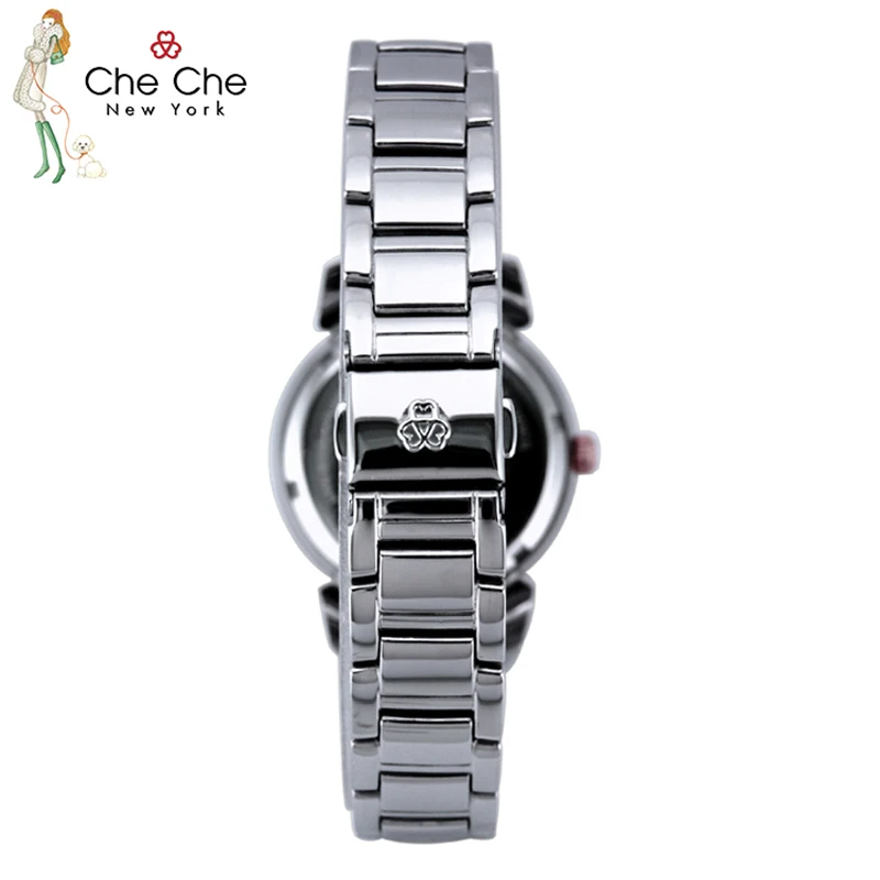 CheChe ladies watch fashion thin Roman numerals light luxury temperament elegant Sliver watches with gift boxes CC005