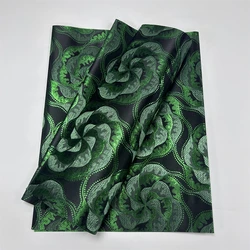 Green African Fabric, High Quality African Sego Headtie, Head Gear For Wedding Party 2 Pcs/bag