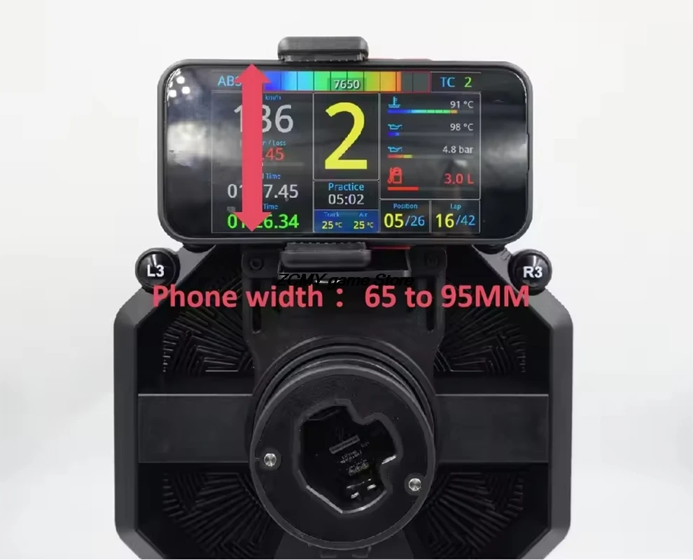 ل Thrustmaster T598 عجلة القيادة قاعدة سباق لوحة القيادة العالمي حامل هاتف قابل للتعديل جبل حامل