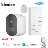 Sonoff D1 Wifi Smart Dimmer Switch Intelligent Dimmer with RM433R2 Remote Control Remote Timer Switch Supporting Alexa Voice