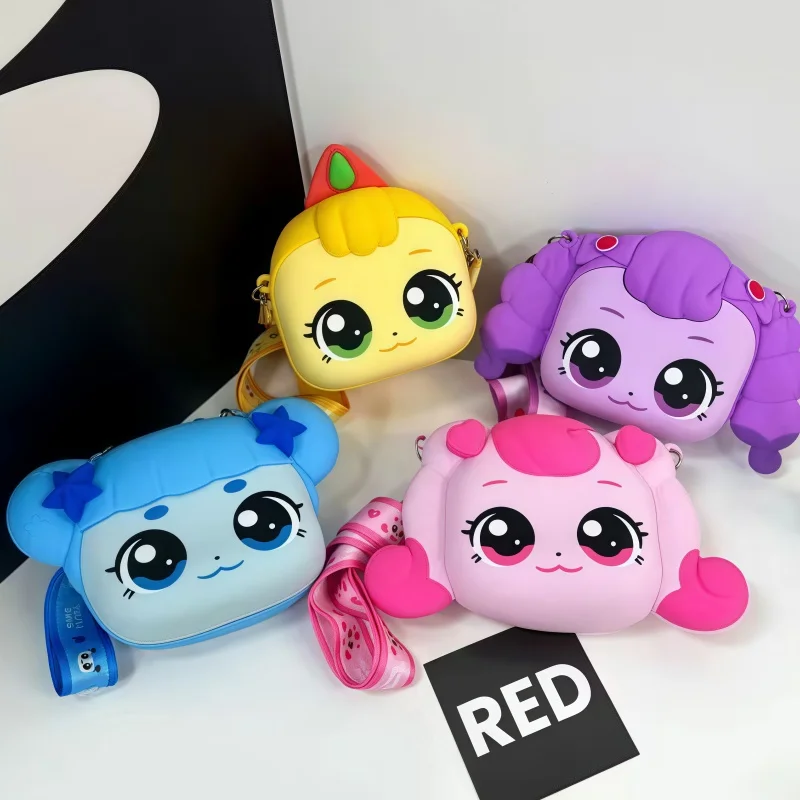 

Лидер продаж на складе Kawaii Catch! Подростковая сумка через плечо для девочек, подарок, силиконовый детский кошелек для монет, мультяшная аниме-игрушка, подарок для чаепития