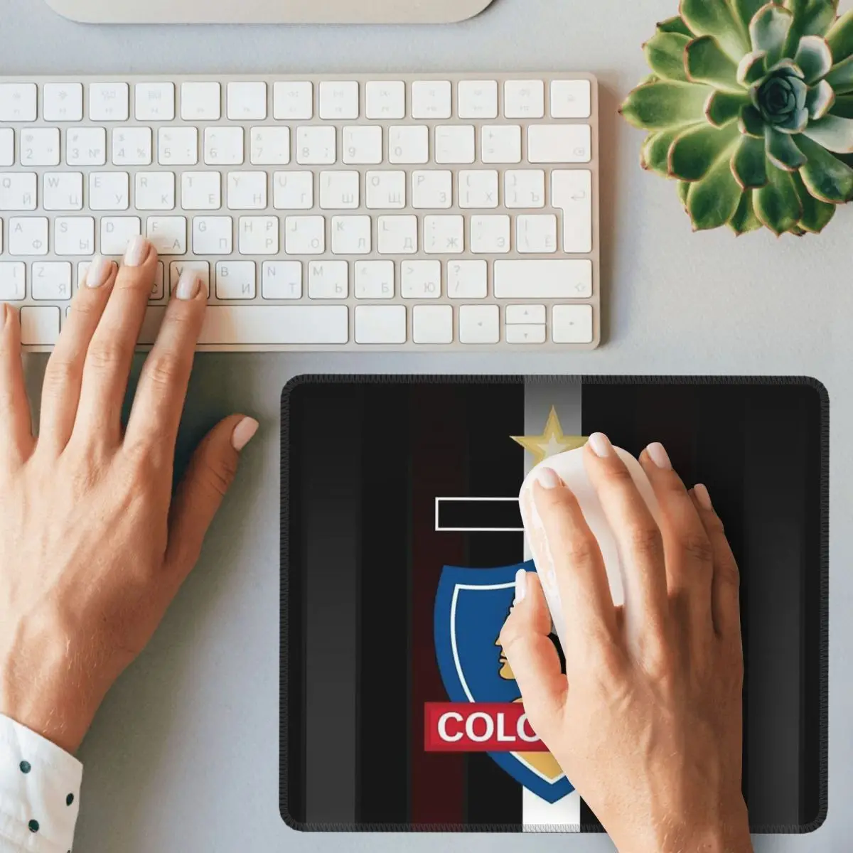 Golden Colo-Colo Campeon DE Chile Mouse Pad Keyboard Komputer Mouse Mat Gaming Laptop Desk Mat Aksesori Kantor Alas Meja