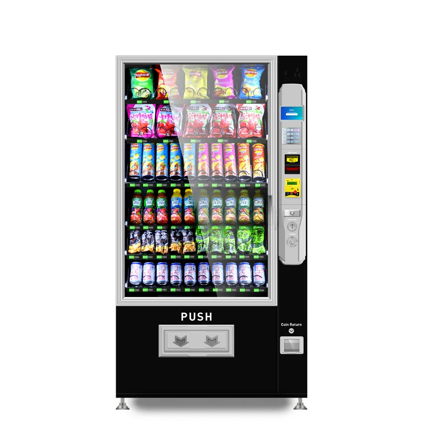 Hot selling snack and beverage combination vending machine