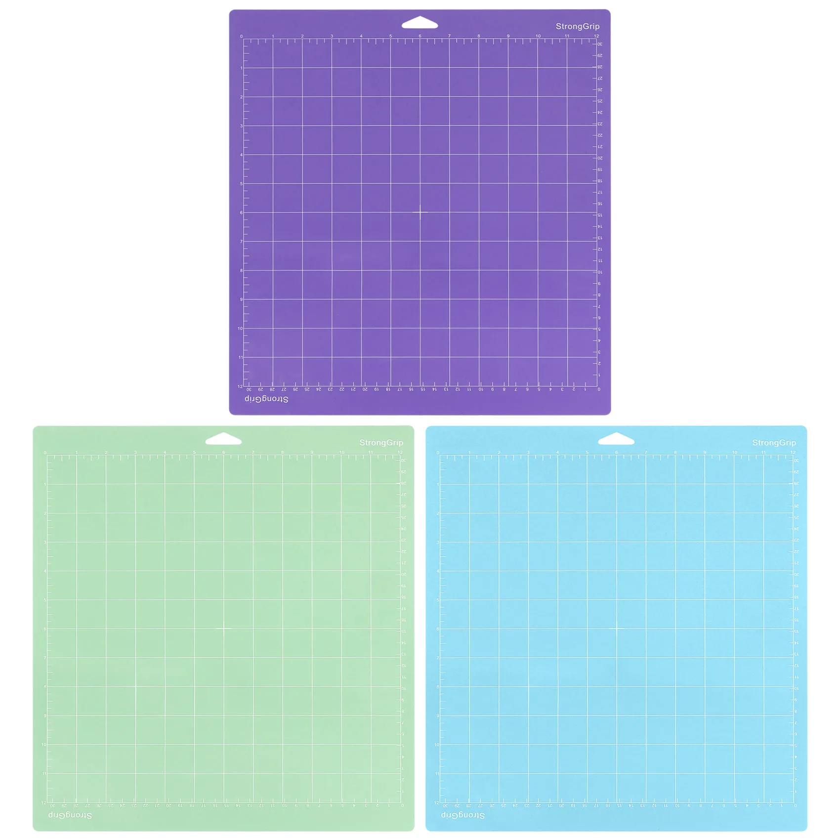 3Pcs Variety Cutting Mats for Cricut Explore Air 2/Air/One/Maker 12X12Inch Sticky Cutting Mats Replacement Accessories