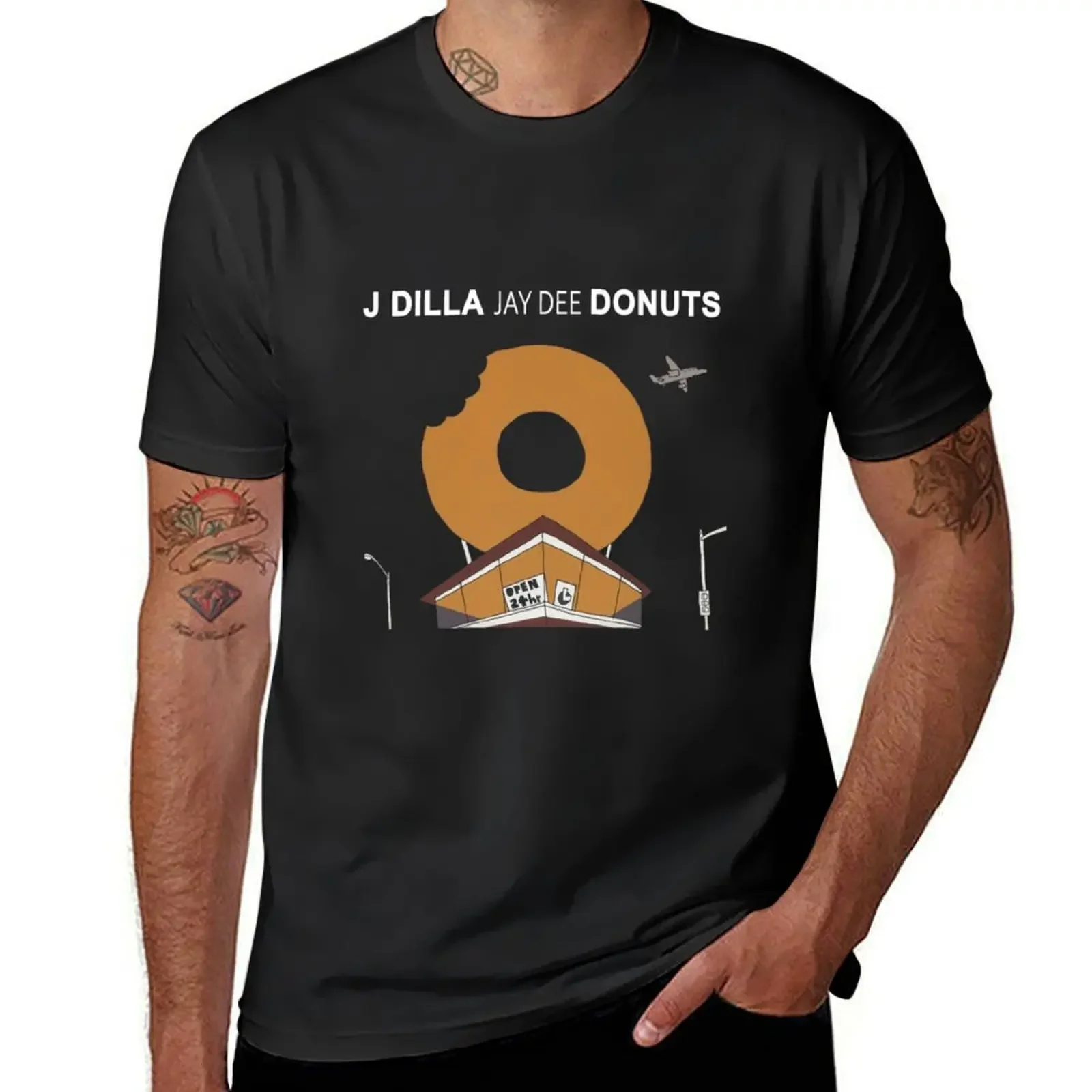 

j dilla american record producer T-Shirt blacks blue archive workout shirts for men