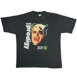 Vintage The Prodigy Keith Flint Fat Of The Land Band T-Shirt heavyweight Round Neck Casual T-shirts Short Sleeve New Arrival