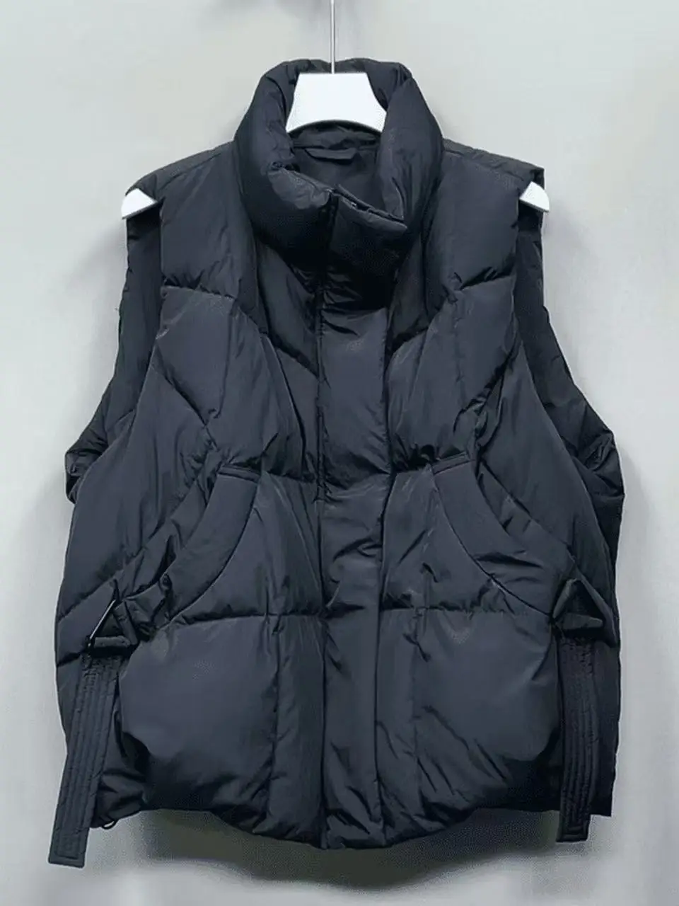 

Женский хлопковый жилет Jaet, зимний новый жилет на белом пуху, свободный крой, модная молния для поездок на работу, Thiened