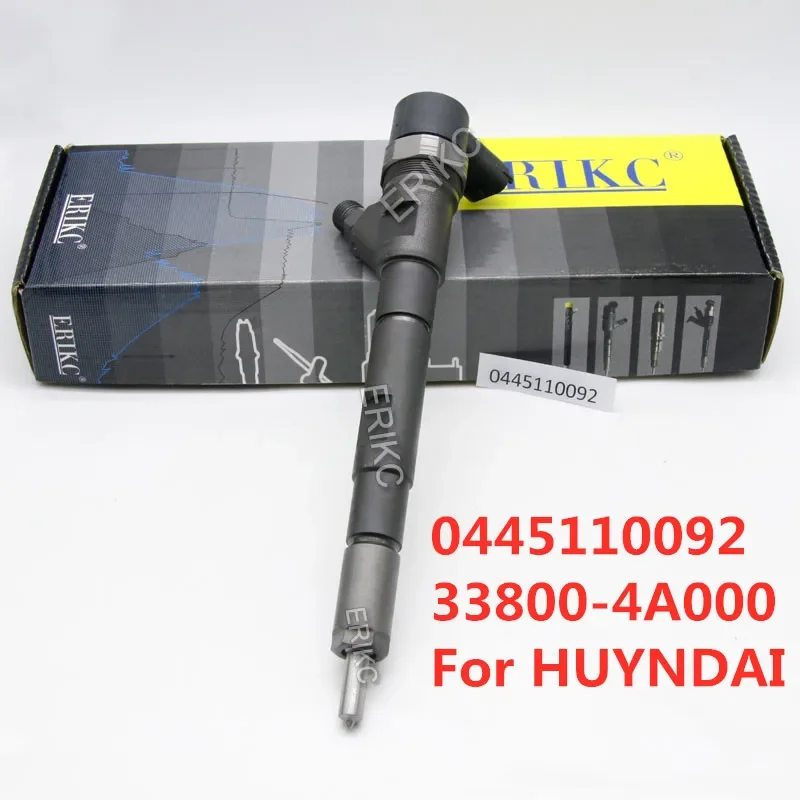 

ERIKC Common Rail Spare Parts Injector 0445110092 Injector 0445 110 092 0 445 110 092 for HUYNDAI 33800-4A000