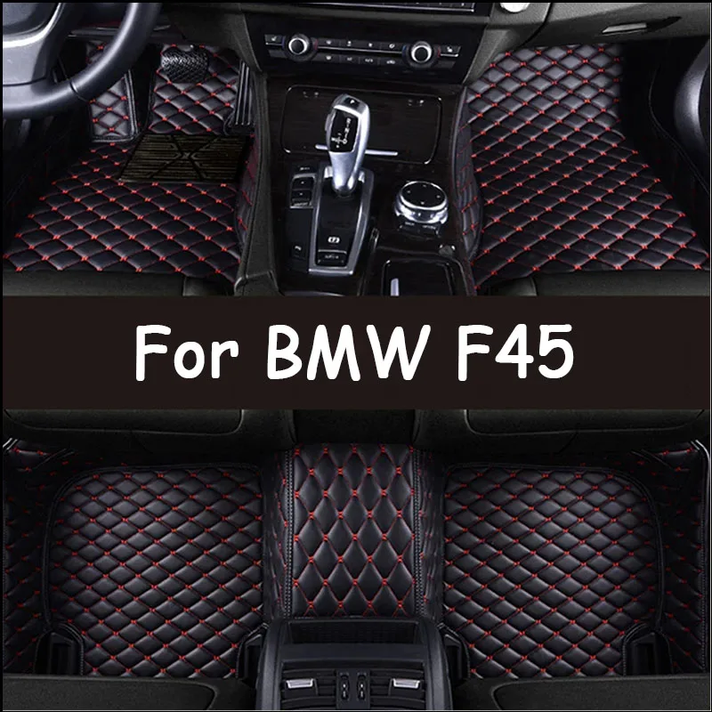 Custom Car Floor Mat for BMW F45 2 Series Active Tourer 2015 2016 Interior Details Car Accessories Carpet