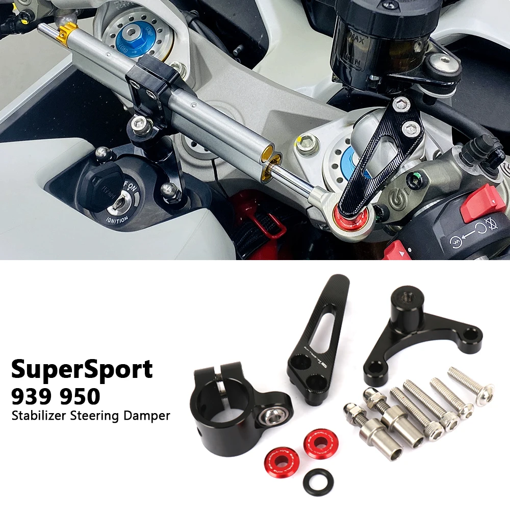 

New For Ducati SuperSport 939 SUPERSPORT 950 2018-2025 Motorcycle Accessorie Steering Damper Stabilizer Bracket Mounting Kit