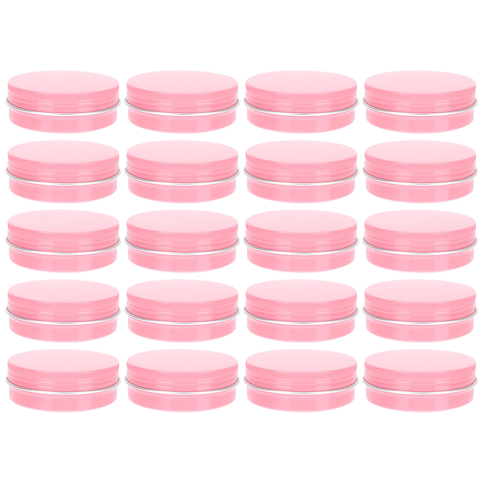 

20 Pcs Powder Aluminum Box Cream Jar Metal Can Cans Sealed Portable Case Hair Wax Storage