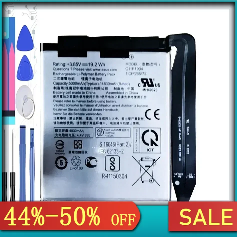 Battery ZS673KS I005DA I005DB C11P1904,For ASUS Zenfone Phone 5 5S Pro ZS671KS 7 ZS670KS 8 Mini 5G