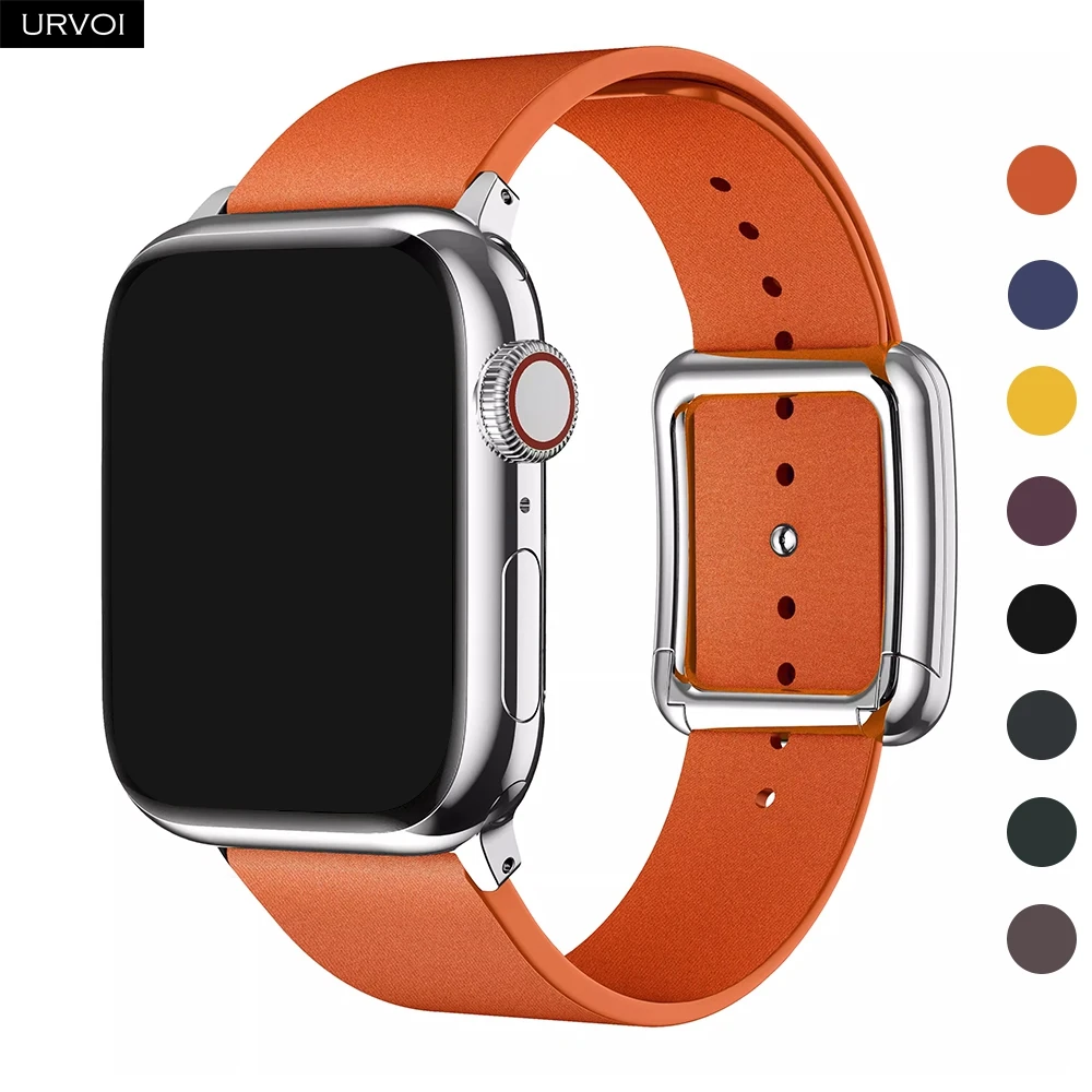 URVOI Fein gewebtes Armband für Apple Watch Ultra 4 3 2 Series 12 11, modernes Design, Schnallenverschluss, magnetischer Verschluss, Armband für iWatch