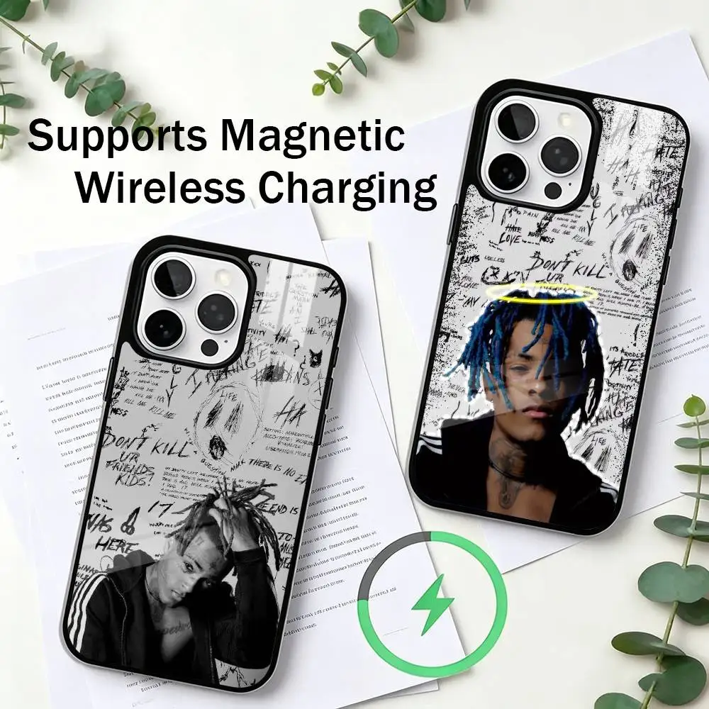 X-XXXTentacions Rapper Honor  Phone Case For iPhone17,16,15,14,13,12,11 Plus,Pro Compatible with magnetic wireless charging