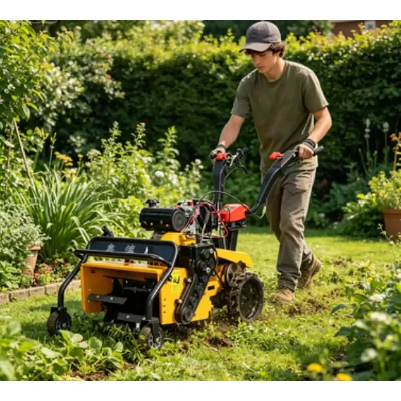 Factory Direct Sale of High-quality Diesel Rotary Tiller with Engine for Farm & Garden Use Energy Saving & High Productivity