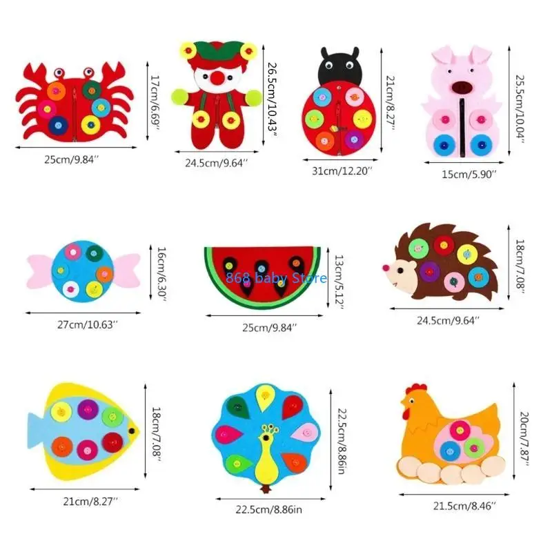 29EE Learning Improve Intelligence Sewing Buttons Game Toy for Kids Boys