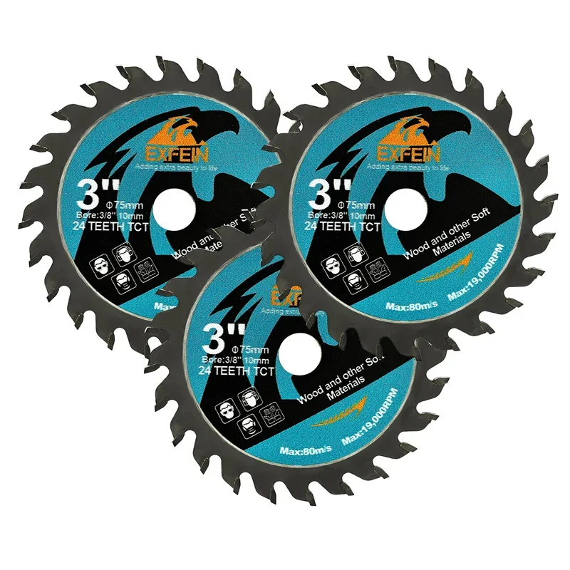 Mini Wood Cutting Disc Saw Blades for Wood Working Plastic Cutting Diameter 75/85mm Compact Saw Cut Plate for Precise Cuts
