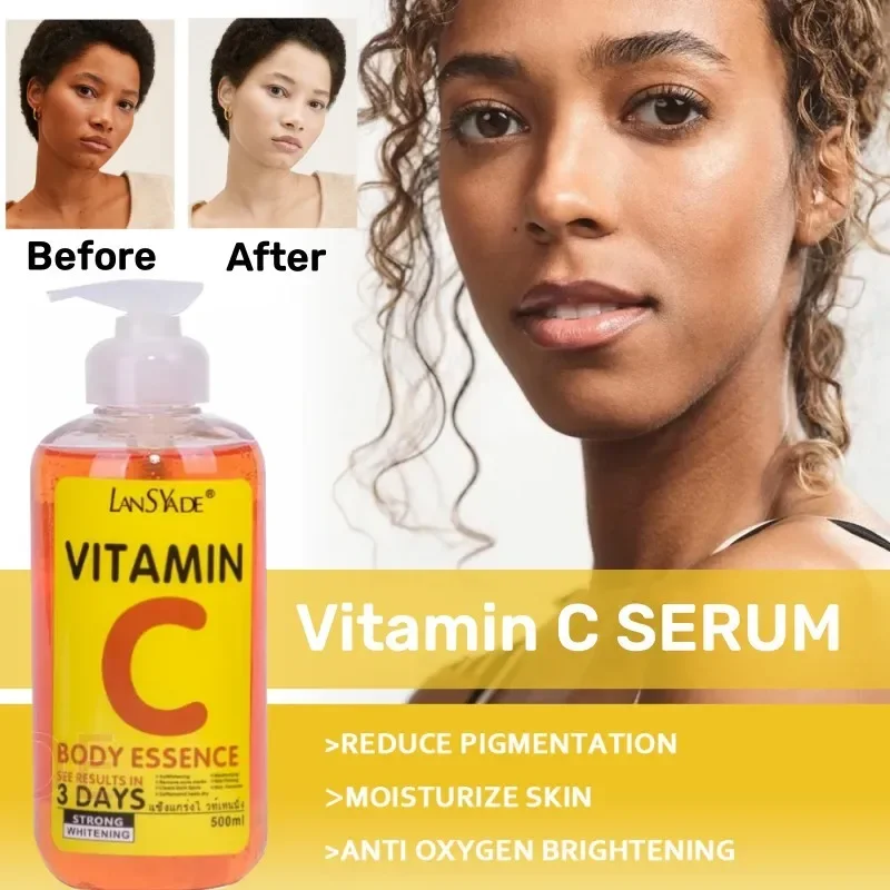 Vitamin C&VE Facial EssenceFruit Acid Brightening Repair Anti-aging Body Whitening Brightening Anti-wrinkle Essence 500ml