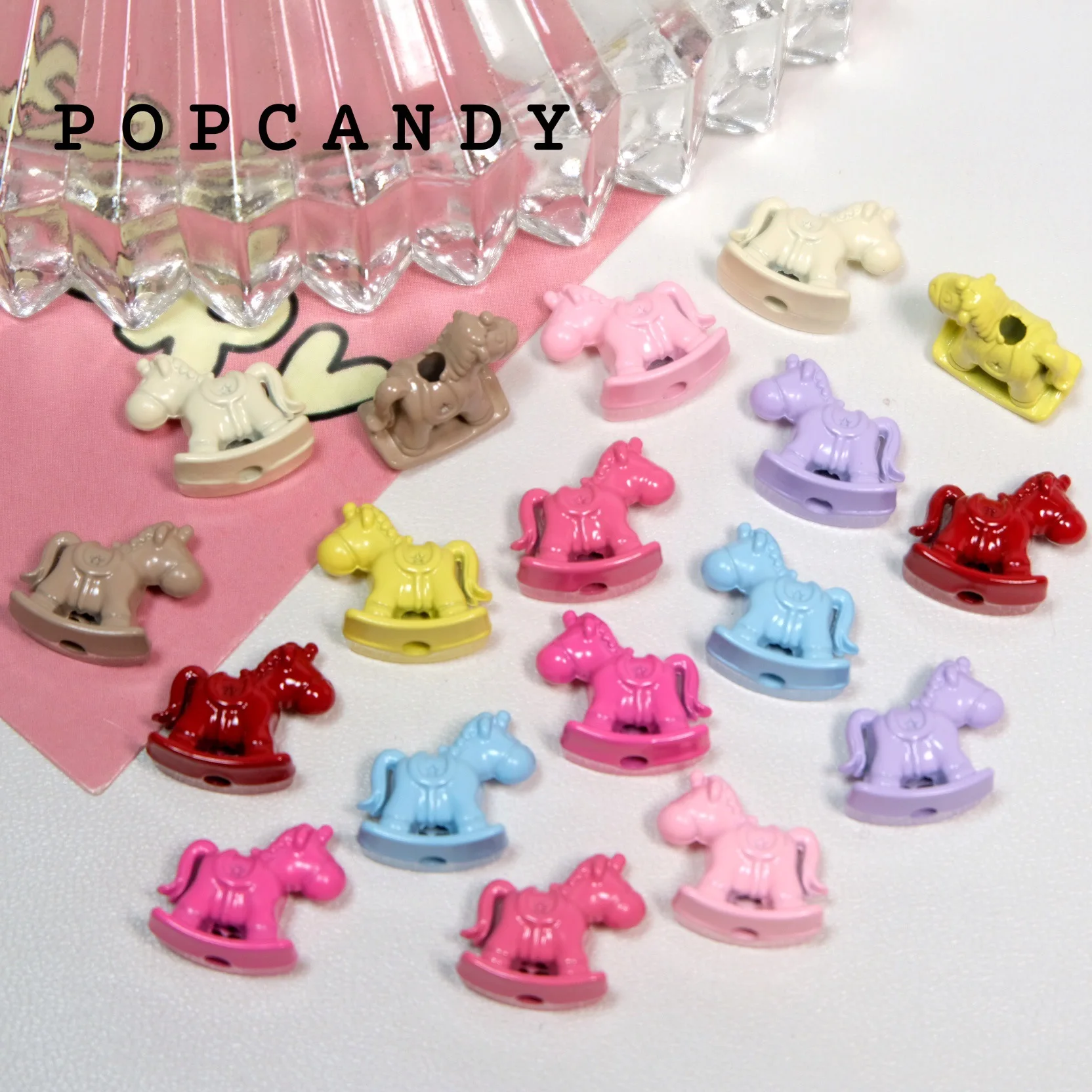 10Pcs/lot Simple Alloy Cute Pony Dreamy DIY Beading Craft Material Jewelry Accessories for Making