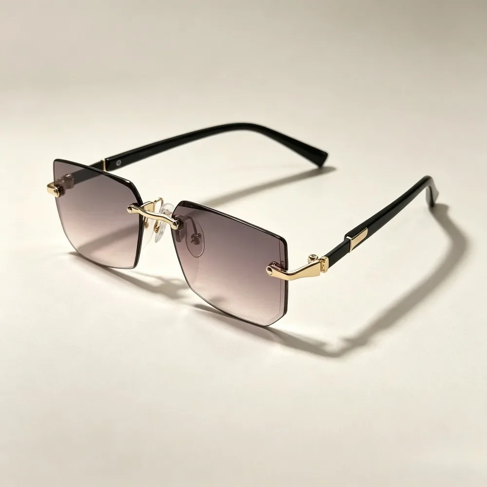 Rimless Gradient Sunglasses Set — product information 3