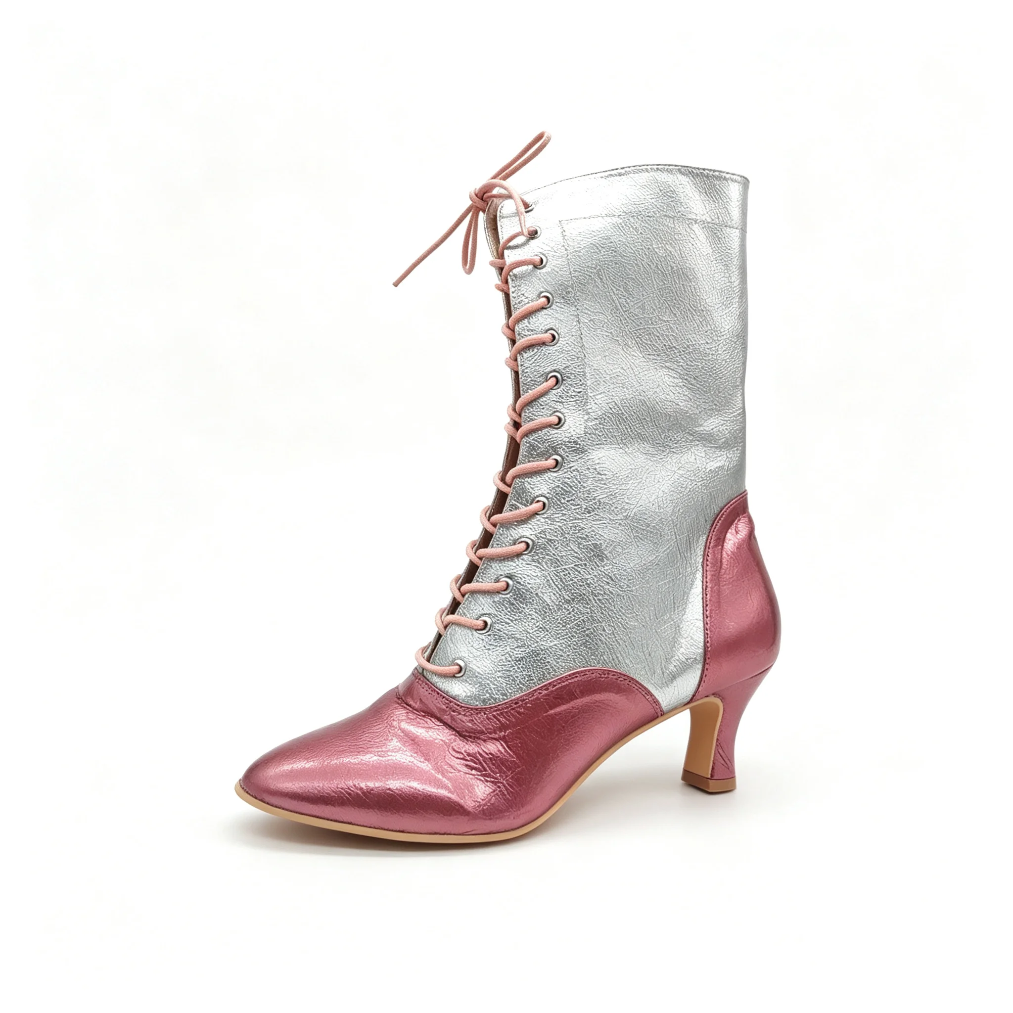 Women's 7CM Thick Heel Latin Dance Boots Modern Short Booties Salsa Club Fashion Dancing Party Shoes Latin Salsa Dance Footwear