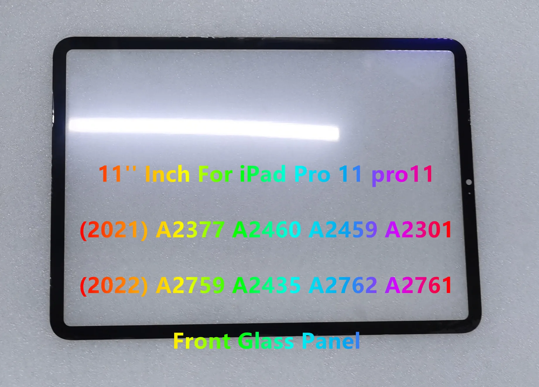 11inch For IPad pro 11 pro11 3th(2021) A2377 A2460 A2459 A2301 4th(2022) A2435 A2759 A2761 A2762 Front Glass Panel With OCA Glue