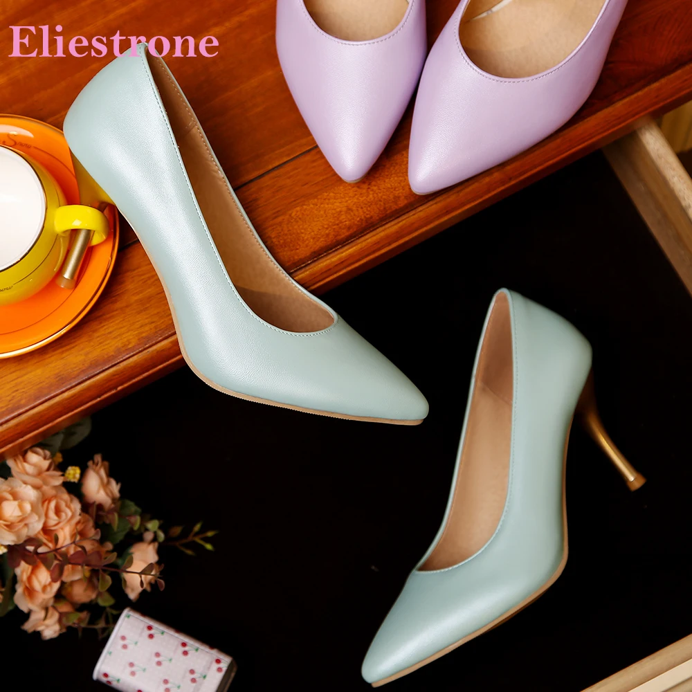 

Весенние новые модные синие розовые женские туфли-лодочки с острым носком на высоком тонком каблуке Офисные женские формальные туфли Плюс Маленький большой размер 11 30 45 48