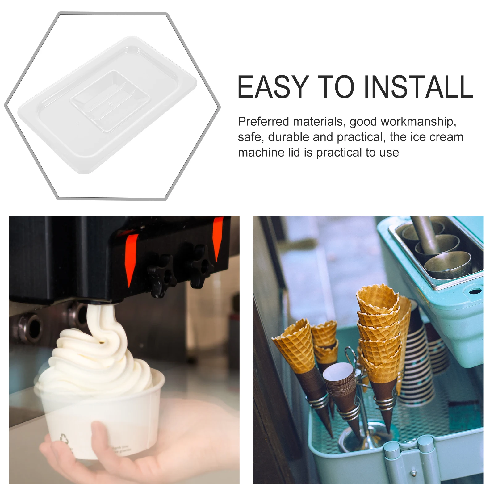 

Dust-proof Cover Accessories Protective Kitchenware Appliance Lids for Ice Cream Maker Protector Machine