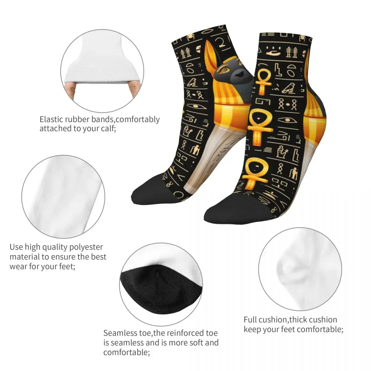 Ancient Egypt Egyptian (3) Socks Harajuku High Quality Stockings All Season Socks Accessories for Man's Woman's Birthday Present