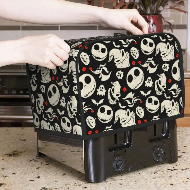 Halloween 2 Slice/4 Slice Toaster Bakeware Cover Protector Dustproof Kitchen Clean Tools Organizer