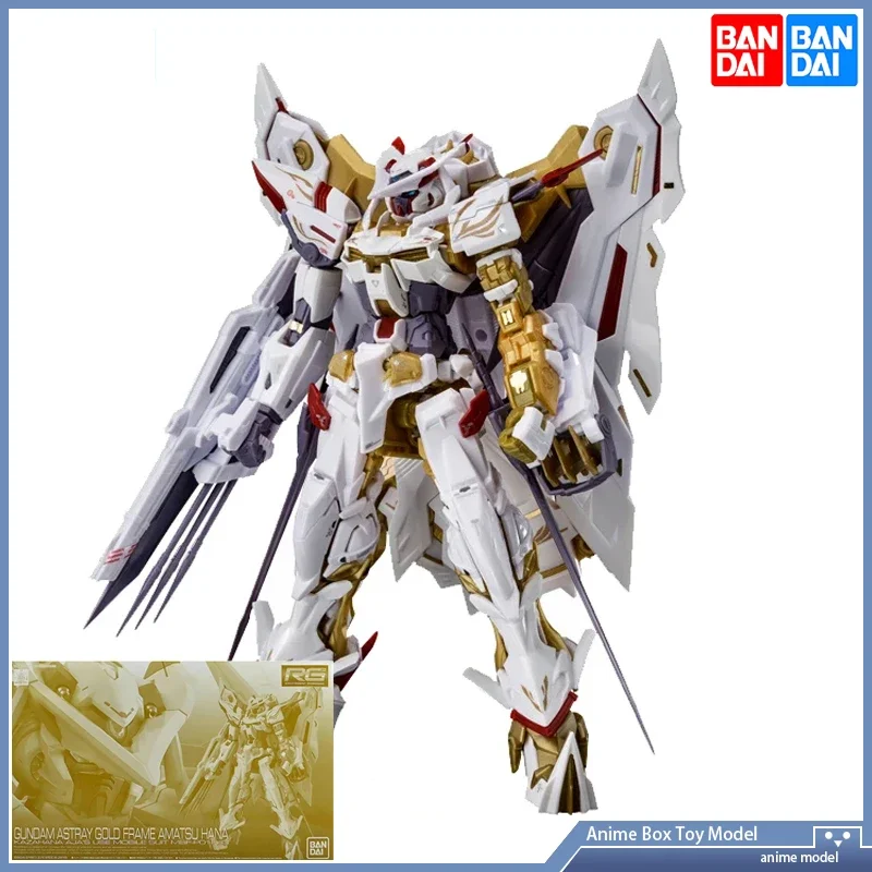 

Gundam BANDAI PB RG 1/144 MBF-P01-Re3 Astray Gold Frame Amatsu HANA Action Toy Figures Assembly Action Mech Original Product