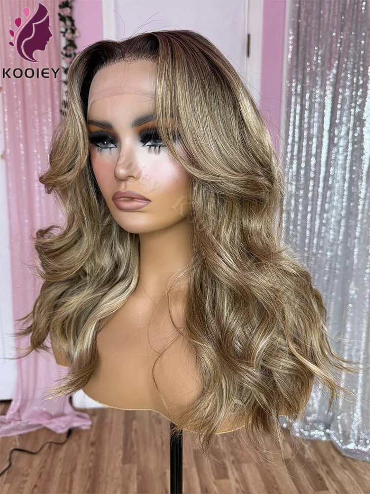 Ash Brown Bob Highlight Wig Human Hair 360 Lace Frontal Wig Pre Plucked 13x4 Short Bob Wig Lace Front Human Hair Wigs For Women