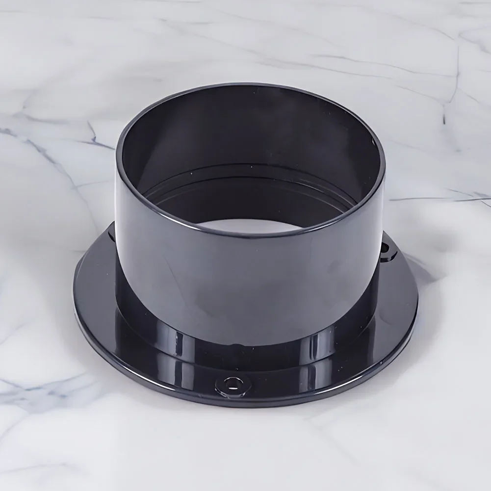 75mm ABS Flange Connector for Straight Exhaust Pipe and Ventilation Ducting with Reliable Wall Mounted Installation Support