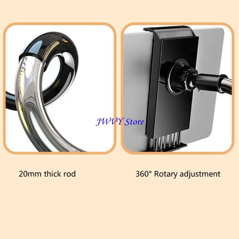 حامل تابلت 573A معقوفة للسرير، حامل ذراع مرن قابل للتعديل #1